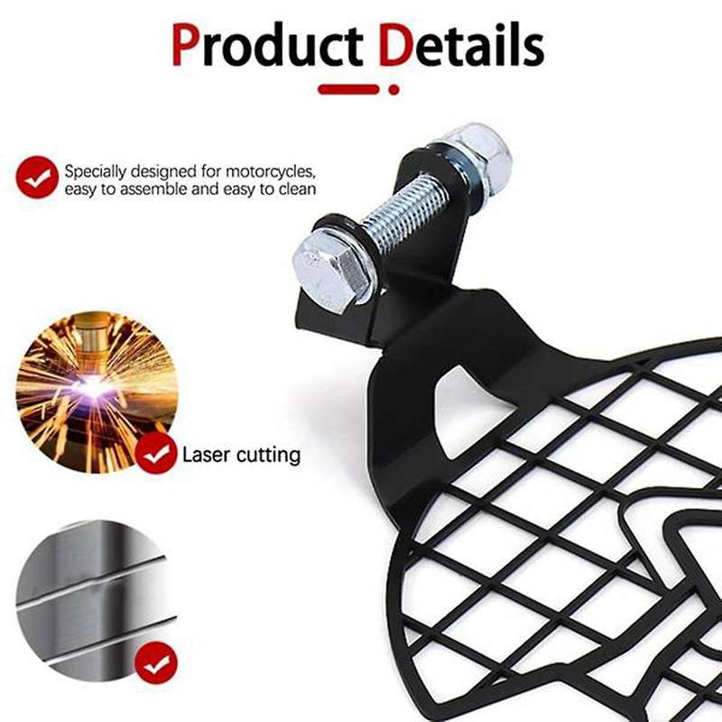Motorcycle Headlight Protector Grille Guard Cover Protection Grill