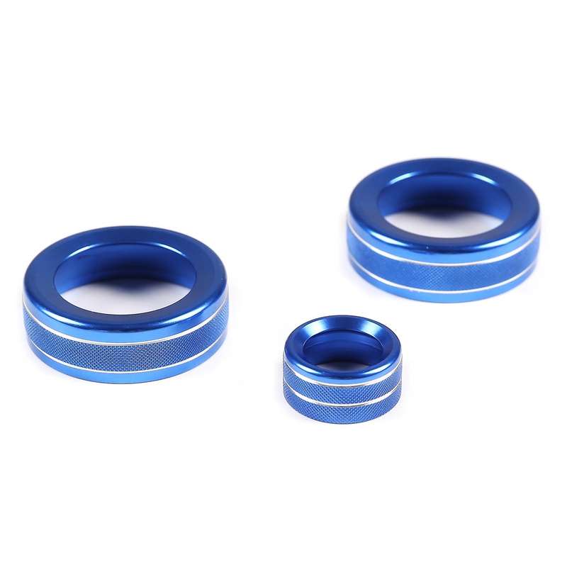 Air Conditioner Knob Ring Mirror Adjustment Knob Cover Trim Blue