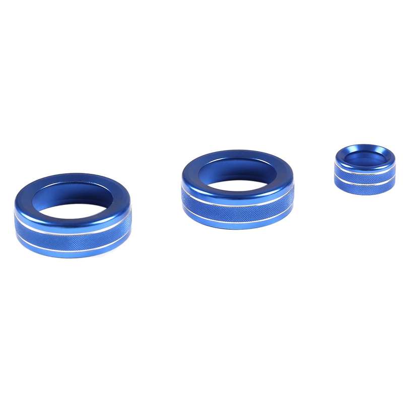 Air Conditioner Knob Ring Mirror Adjustment Knob Cover Trim Blue