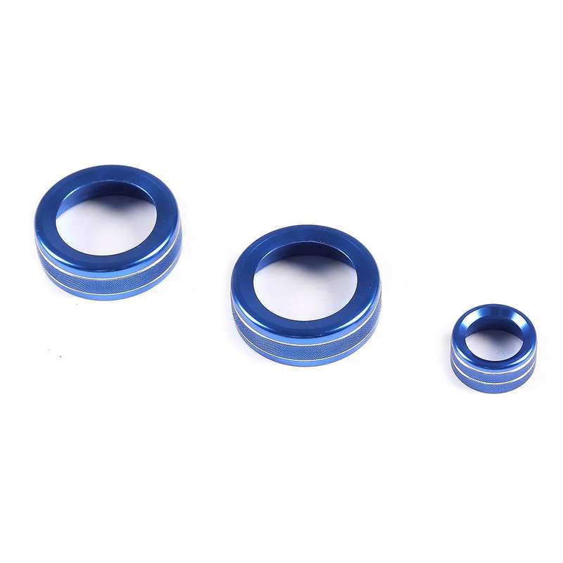 Air Conditioner Knob Ring Mirror Adjustment Knob Cover Trim Blue