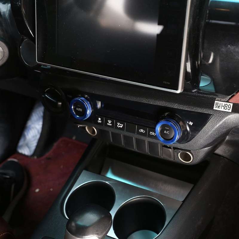 Air Conditioner Knob Ring Mirror Adjustment Knob Cover Trim Blue