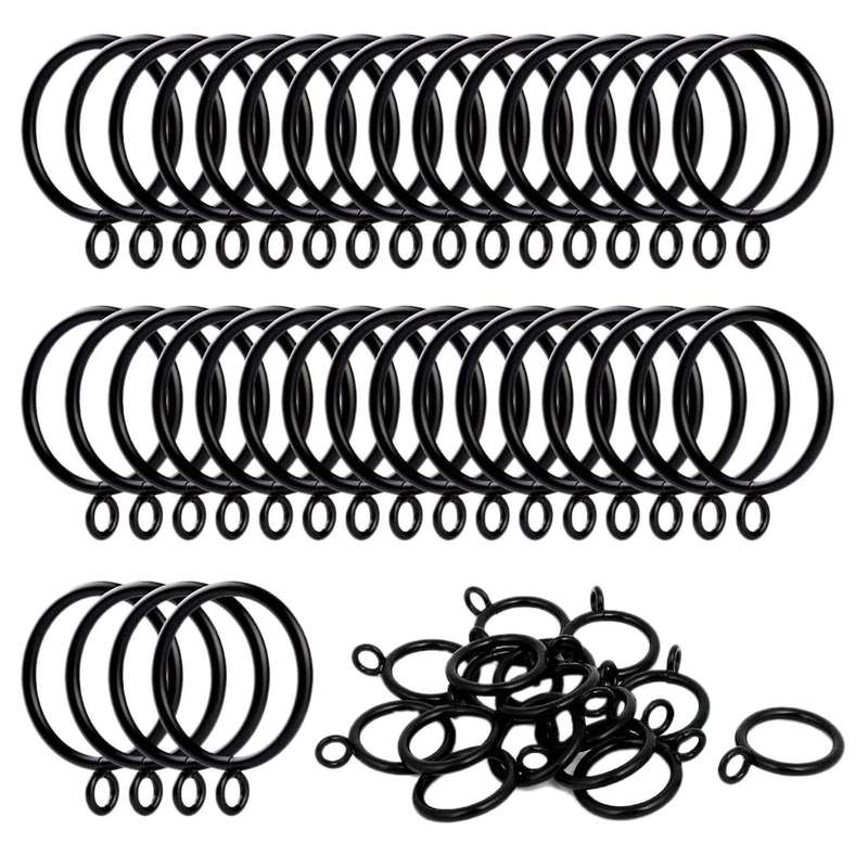 40 Pack 1.5 Inch (38mm) Inner Diameter Metal Curtain Rings