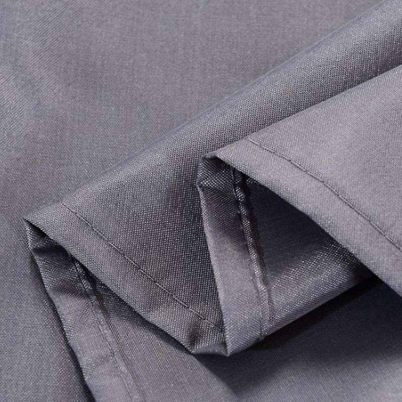 Dark Gray Shower Curtain Solid Color Waterproof 12 Hooks 150 X 180cm