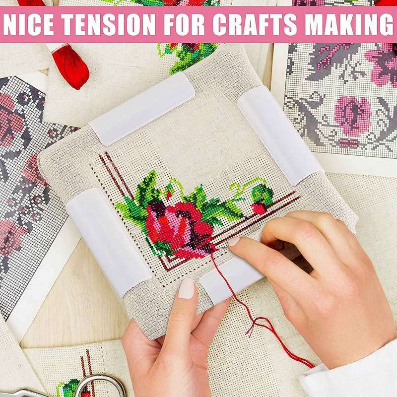 2pc Cross Stitch Frame for Quilting Frame Sewing Hoop,8x8inch