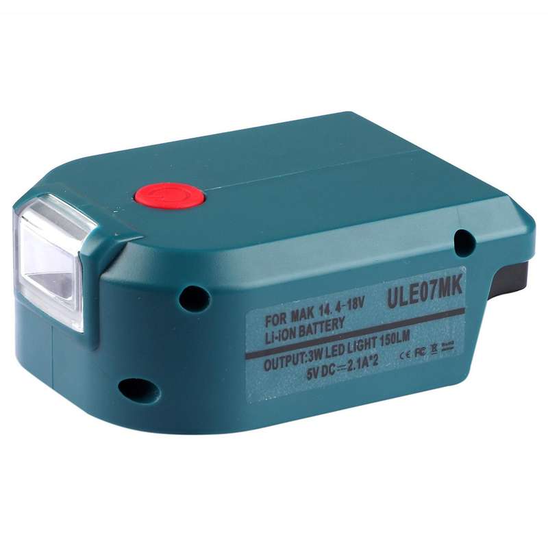Suitable for Makita 14.4/18v Lithium Battery Led Adapter, B