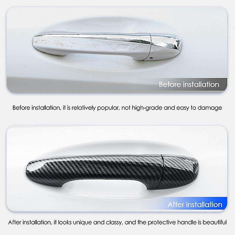 Door Handle Cover Trim for Mercedes Benz C Glc Glb 16-20 Black
