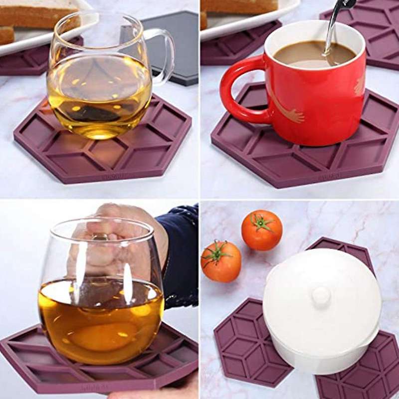 3pcs Silicone Tripod Kitchen Heater Pad, Silicone Pad(blue)