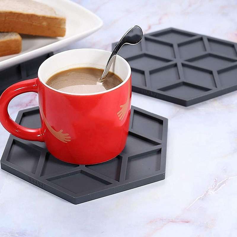 3pcs Silicone Tripod Kitchen Heater Pad, Silicone Pad(blue)