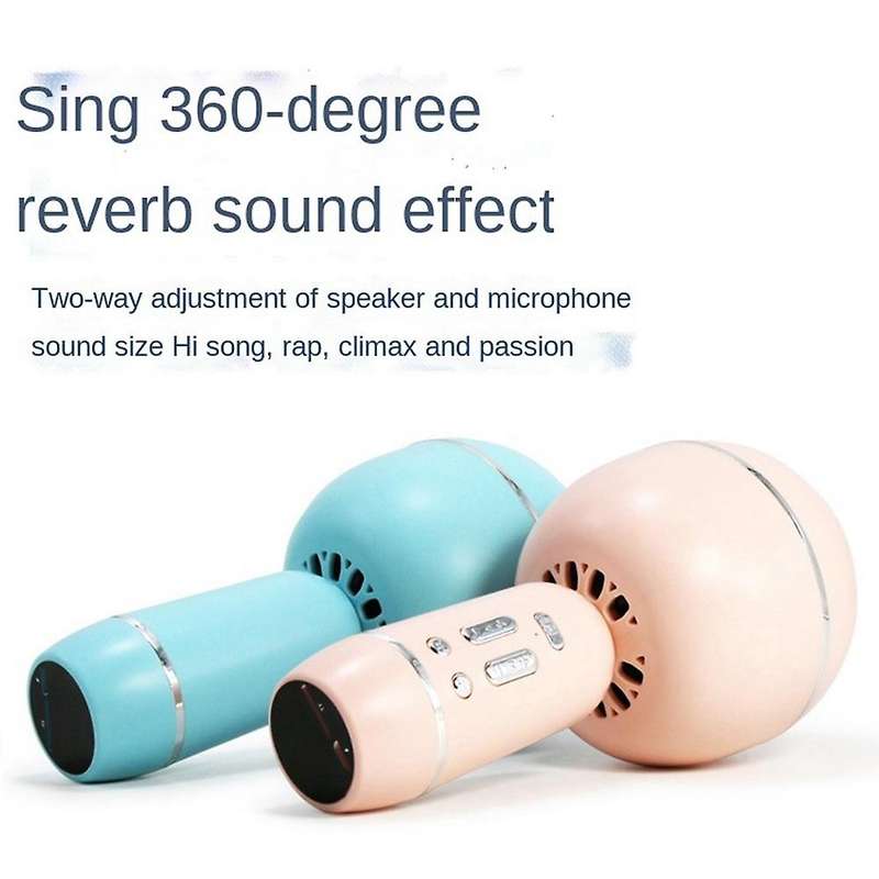 Bluetooth Wireless Microphone Portable Handheld Karaoke Live Yellow