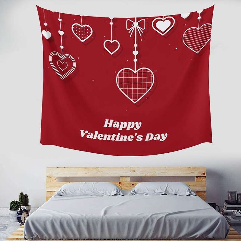 Happy Valentine's Day Tapestry Large Format Decoration 150x200cm