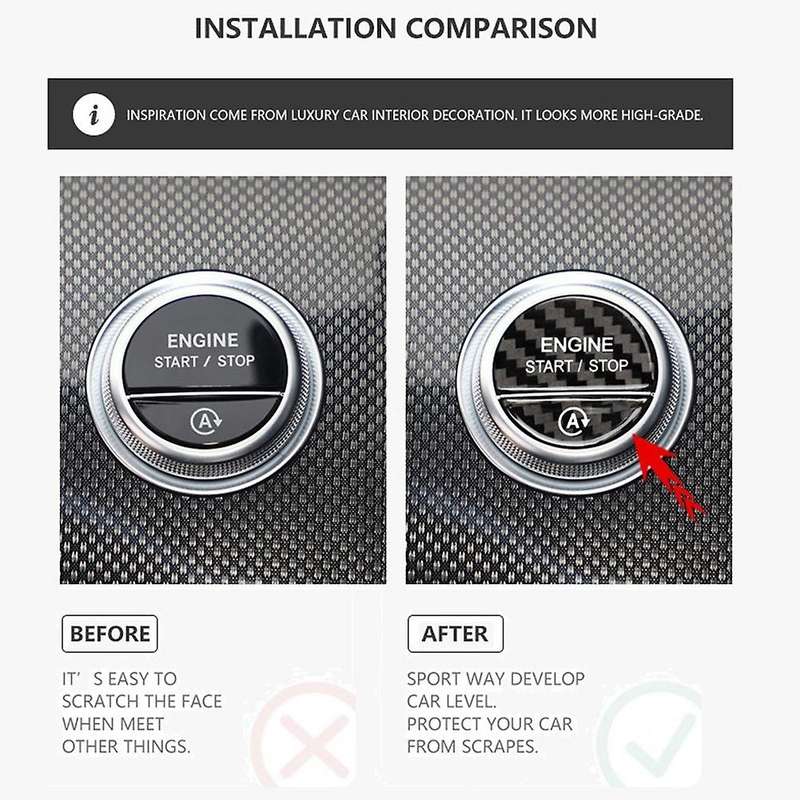 For Mercedes Benz C S Class W206 W223 Engine Start Stop Button Cover