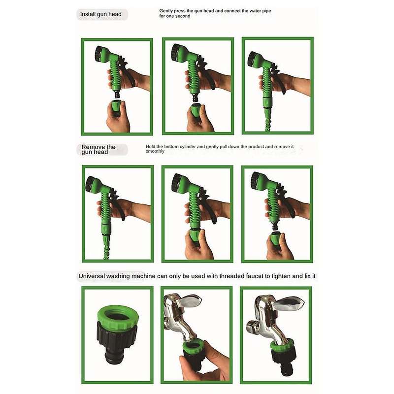 50ft Garden Magic Water Hose Watering Hose for Watering Connector