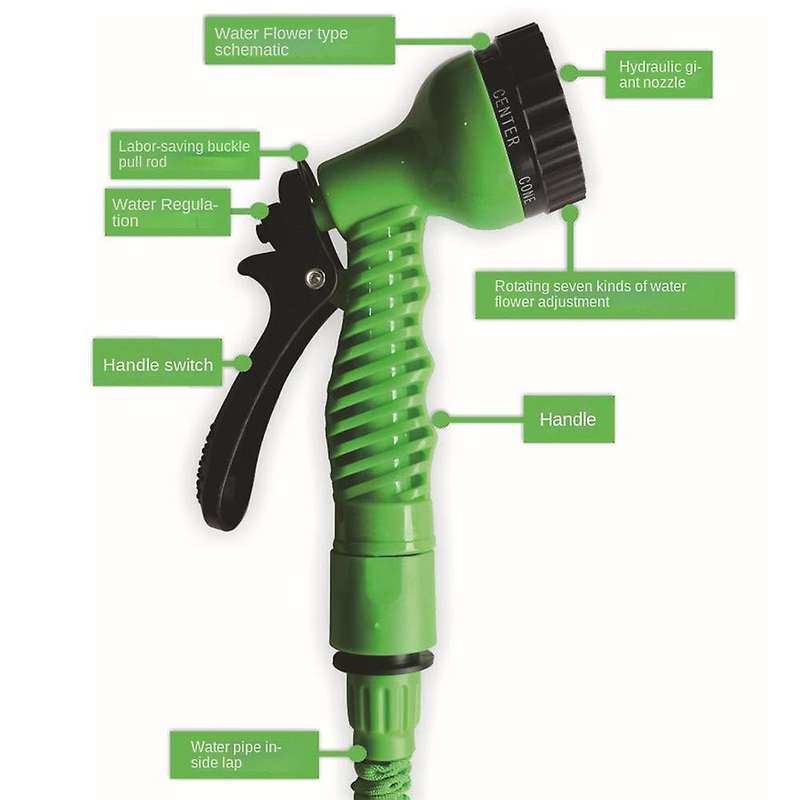 50ft Garden Magic Water Hose Watering Hose for Watering Connector