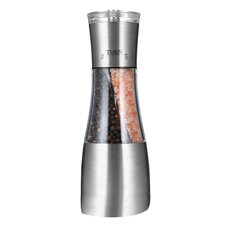Pepper and Salt Grinder 2 In 1,mill Shaker with Adjustable Coarseness