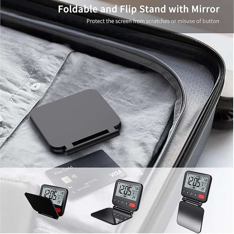 Digital Alarm Clock for Bedroom Office Small Lcd Desk Clock for Kids