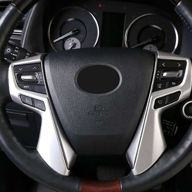 For Toyota Vellfire 30 15-19 Car Abs Matte Steering Frame Stickers