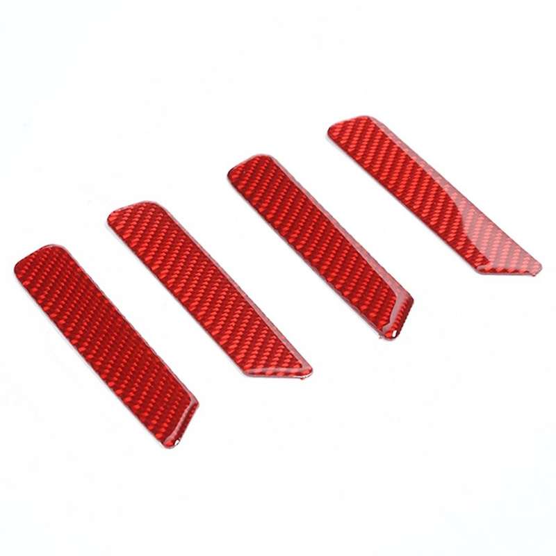 Car Inner Door Handle Strip Cover for Dodge Ram 1500 2018-2020 ,red
