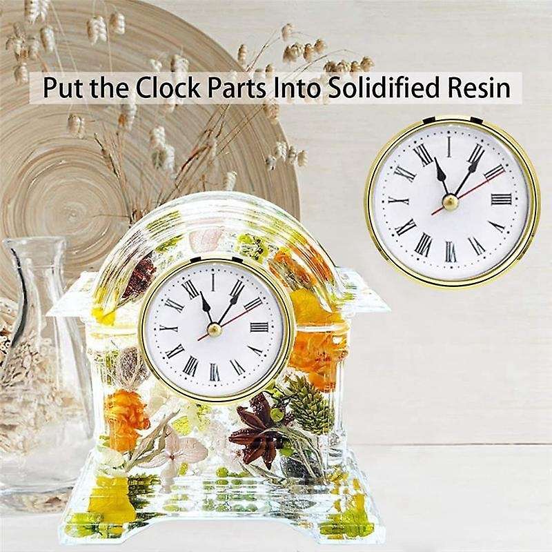 6pcs Clock Parts for Clock Resin Mold, Clock Epoxy Casting Resin Mold