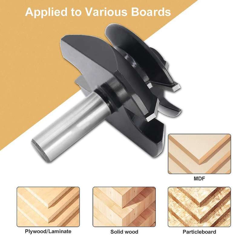 1/2 Inch Shank Lock Miter Router Bit 45 Degree 1/2 Inch to 1 Inch