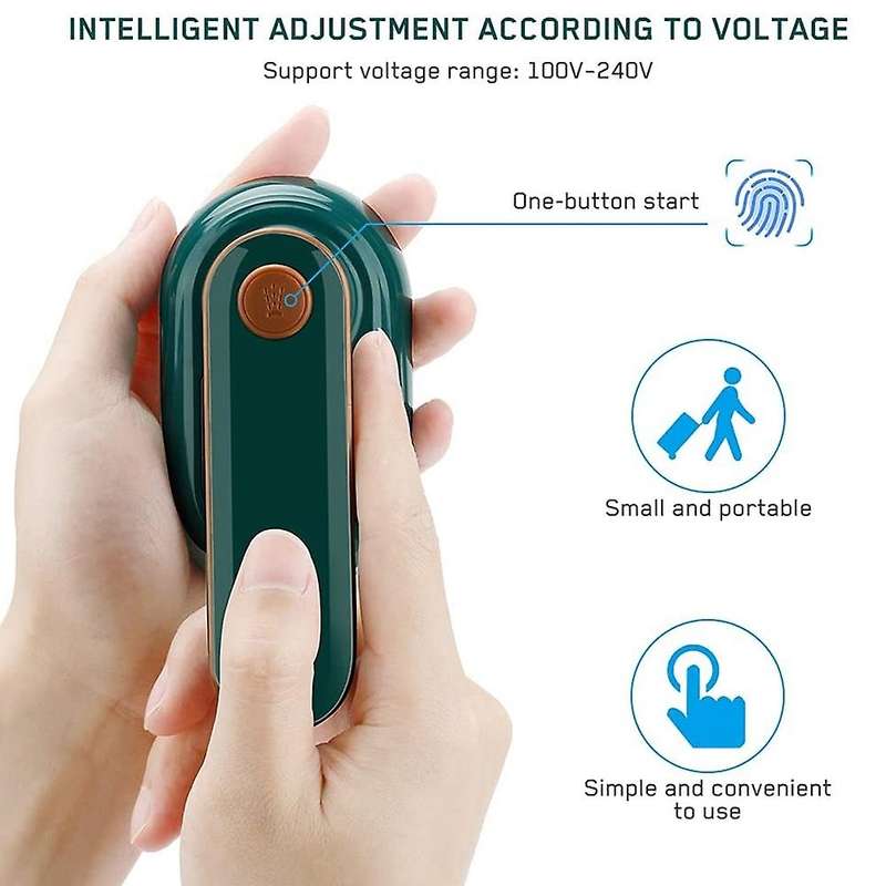Portable Handheld Steam Iron - Non-stick Ceramic Soleplate Us Plug