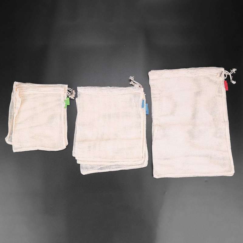 Recyclable Packaging Bags Drawstring, for Storage Grocery Shopping