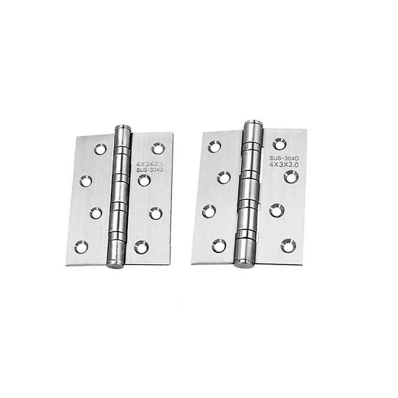 2 Pcs 4inch Free Slot Bearing Thickened Mute Sub-door Hinge, B