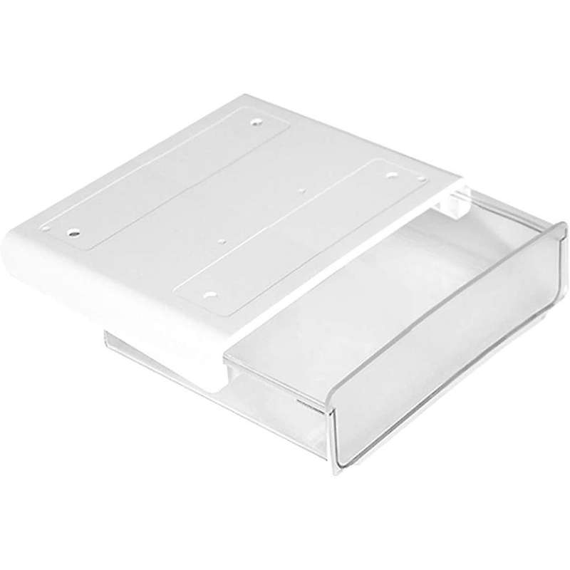 Under Desk Drawer Organizer, Pop-up Under Desk Storage Box(white)