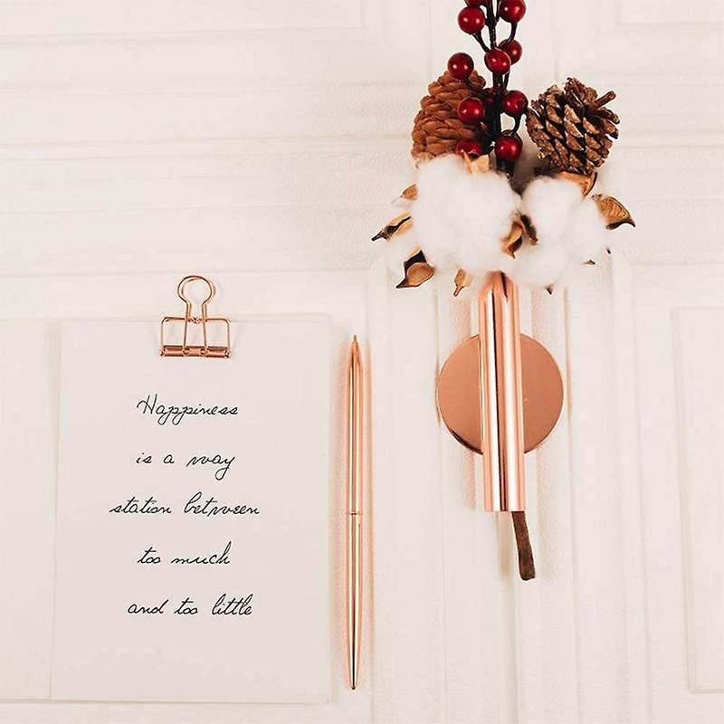 4pcs Wall-mounted Flower Tube Wall Metal Vase Decoration,rose Gold