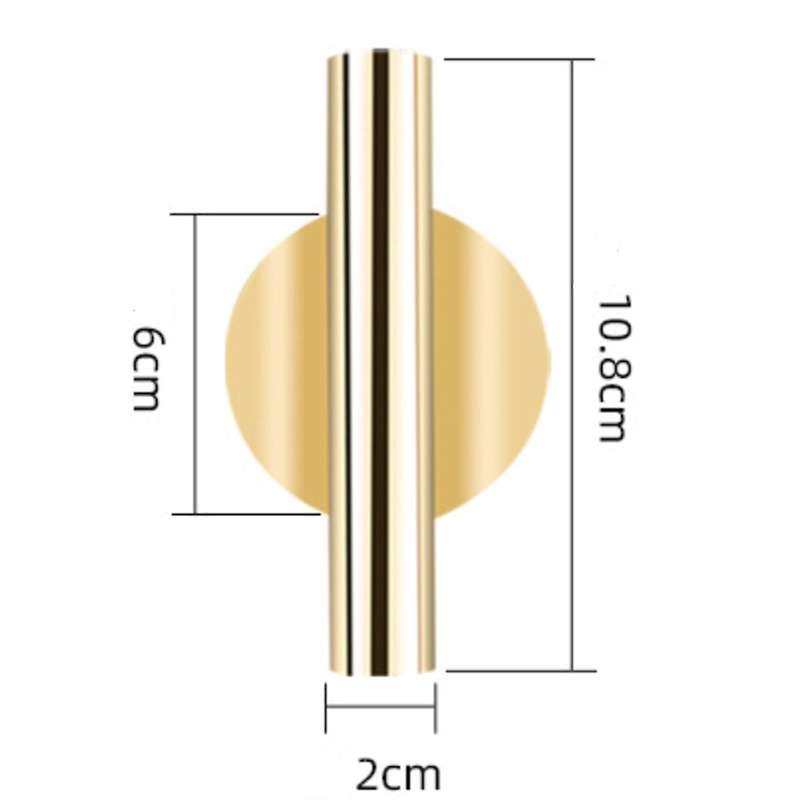 4pcs Wall-mounted Flower Tube Wall Metal Vase Decoration,rose Gold