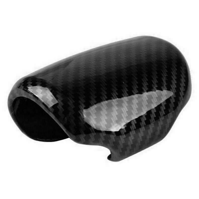 Black Carbon Fiber Style Gear Shift Knob Cover Trim for Honda Crv