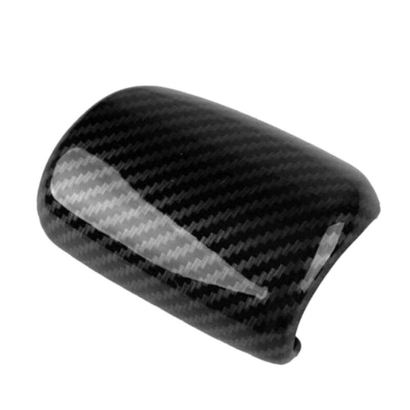 Black Carbon Fiber Style Gear Shift Knob Cover Trim for Honda Crv