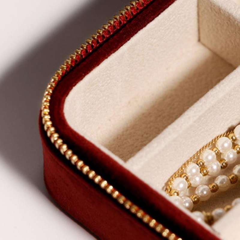 Plush Travel Jewelry Box Organizer Travel Jewelry Organizer Case B