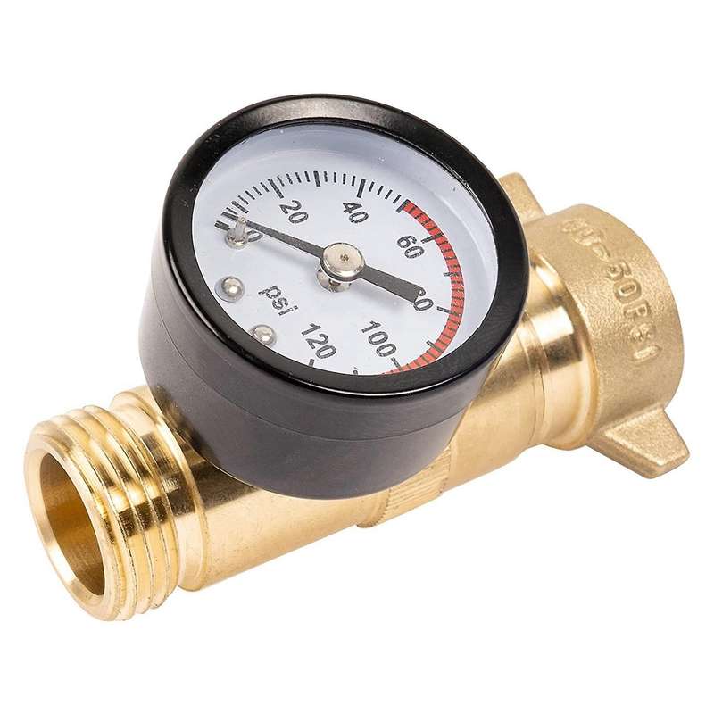 Rv Water Pressure Regulator with Filter and Gauge for Camper Travel