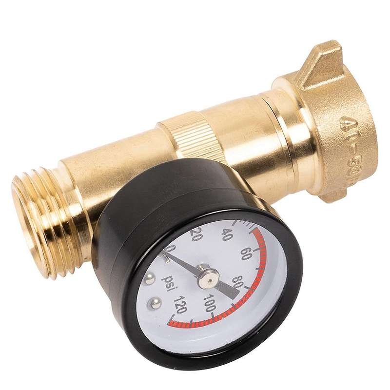 Rv Water Pressure Regulator with Filter and Gauge for Camper Travel