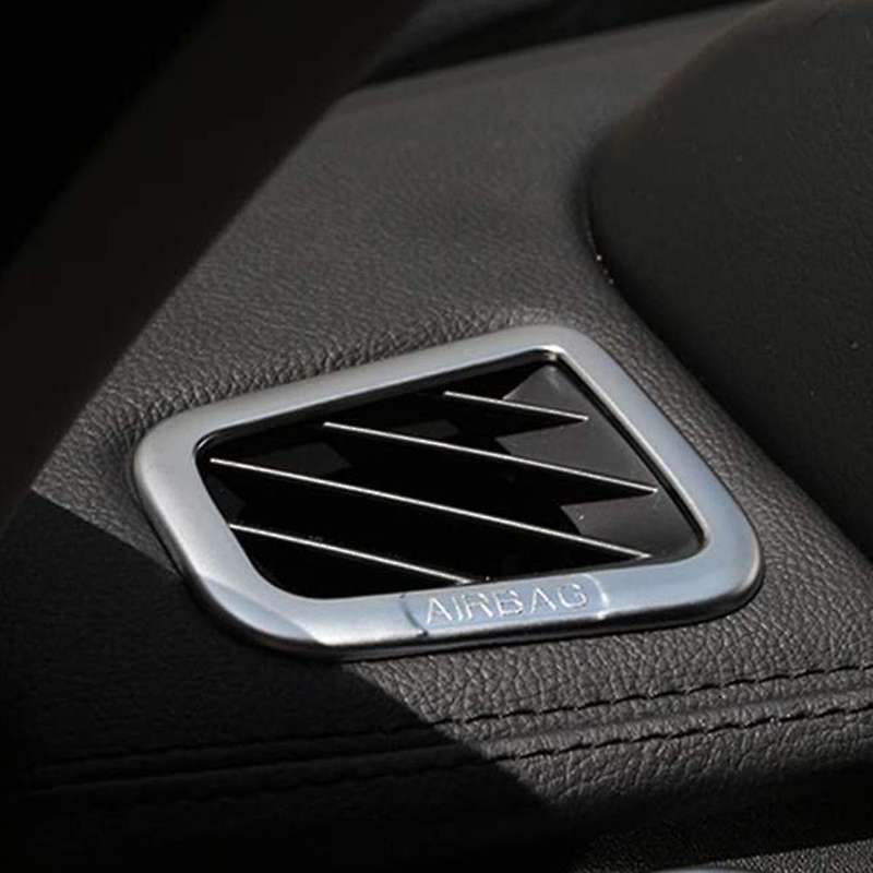 Car Dashboard Air Conditioning Vent Frame Cover Trim(silver)