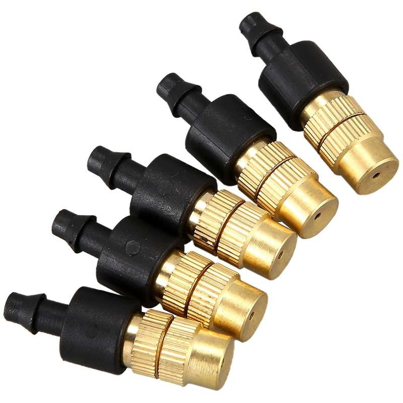 50pcs Adjustable Sprayer Brass Misting Nozzle Atomizing Sprinkler