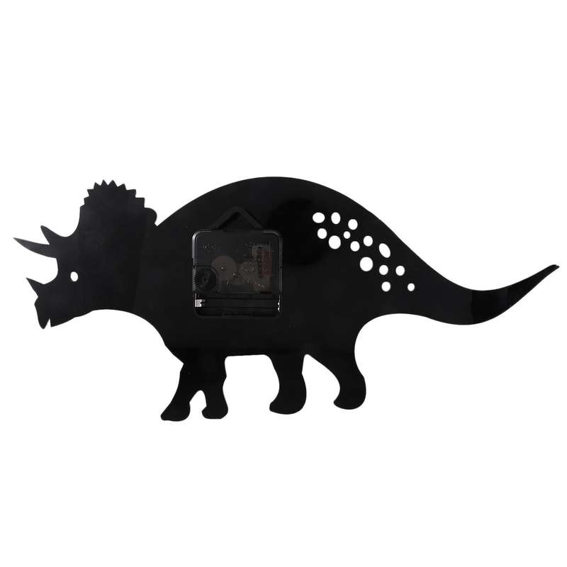 Bamboo Wood Cartoon Dinosaur Wall Clock Children's Room Decoration