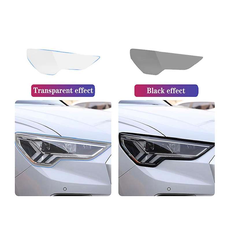Car Exterior Headlight Anti-scratch Tpu Protective Film Black