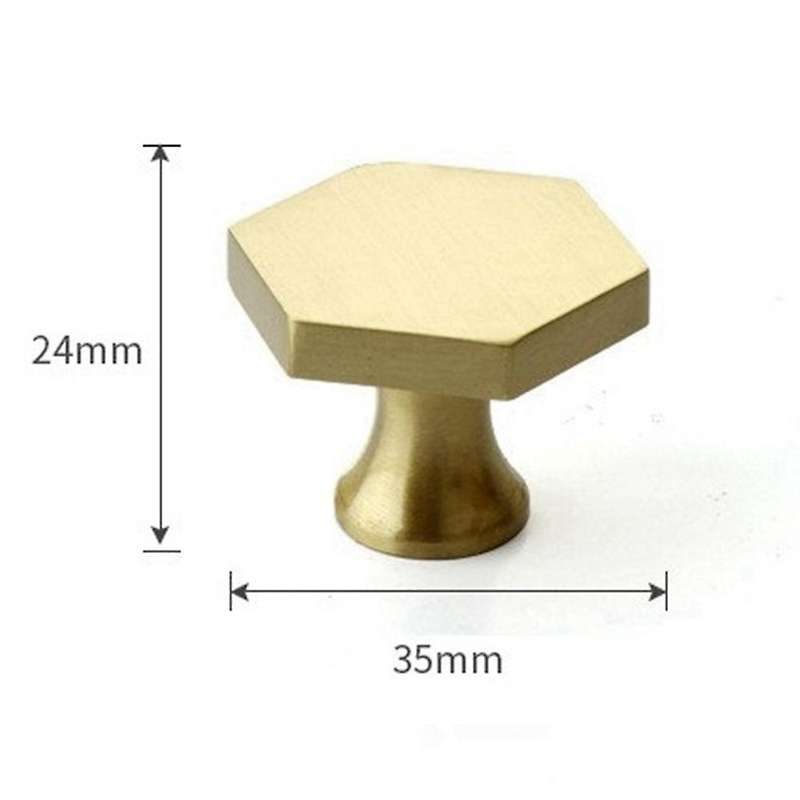 4-pack Brass Cabinet Knobs,knobs for Dresser Drawer Knobs,with Screws