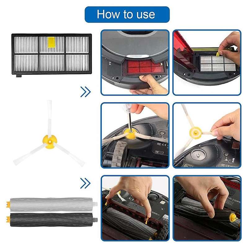 Replacement Parts Kit for Irobot Roomba 800 900 Series 850 860 861