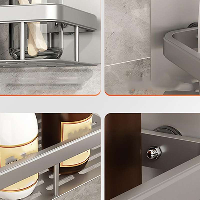 Punch-free Bathroom Shelf Corner Shelves Shower Storage Rack Kitchen