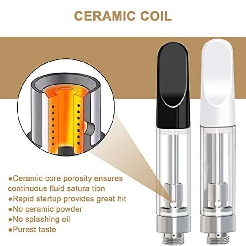 10 Pcs Empty Storage Cartridges for 1.0ml Glass Ceramics Easy to Fill