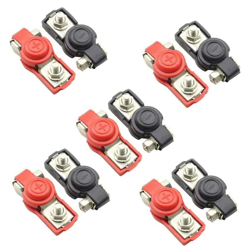 5 Pair Battery Terminal Car Vehicle Quick Connector Cable Clamp Clip
