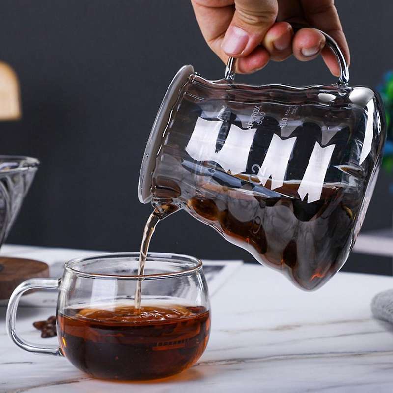 Pour Over Coffee Set V60 Dripper 500ml Coffee Server Glass Funnel,2