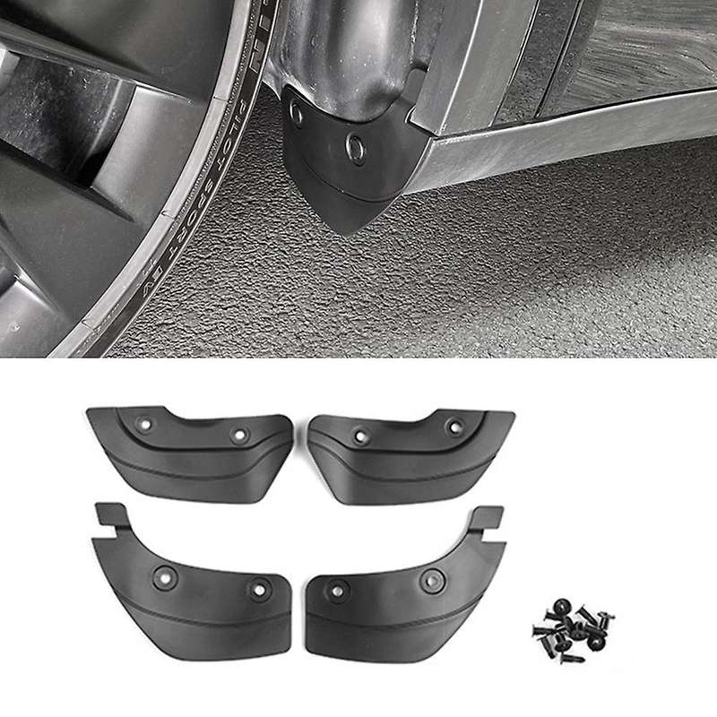 Car Front Rear Mud Flaps for Tesla Model Y Hidden Mudflaps