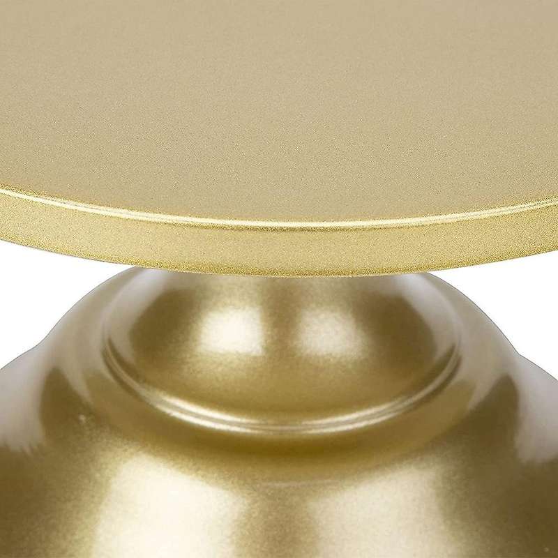 8 Inch Cake Stand with Base, Gold Cake Stand for Afternoon Tea