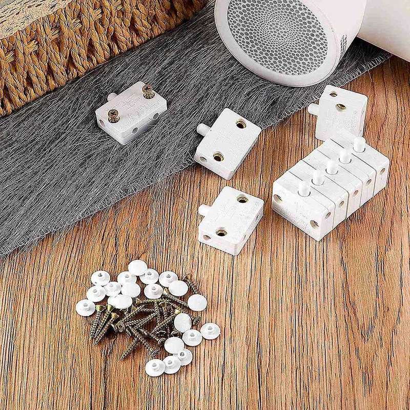 16 Pieces Cabinet Lamp Switch Automatic Door Contact Switch (white)