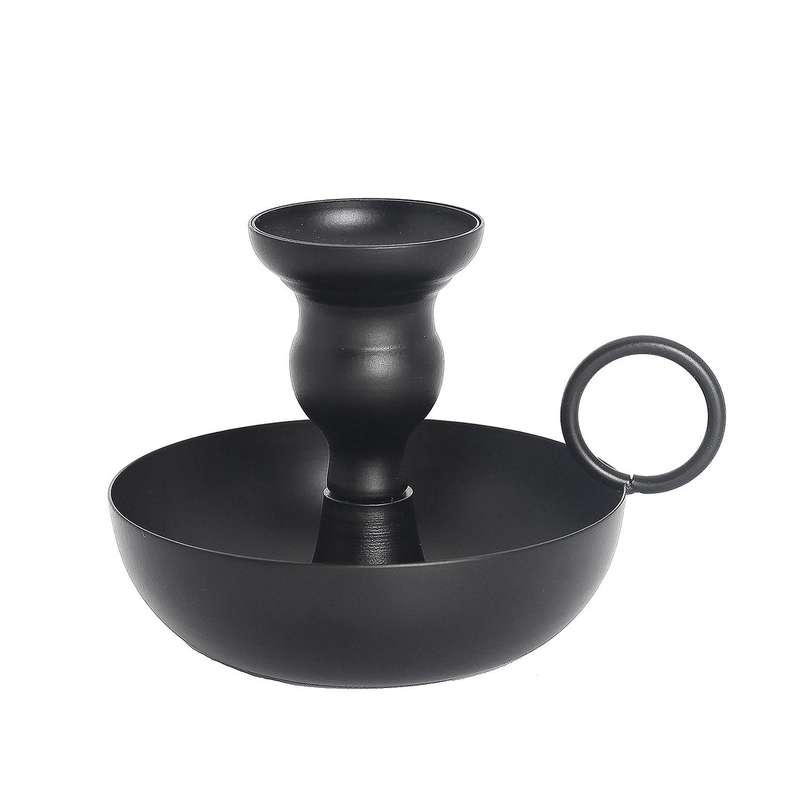 Taper Candle Holder Set Of 2,black Candlestick Holders
