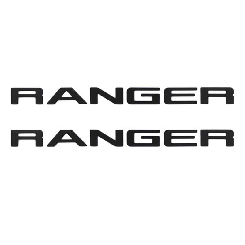 Tailgate Insert Letters for Ford Ranger 2019 2020, Emblems (black)