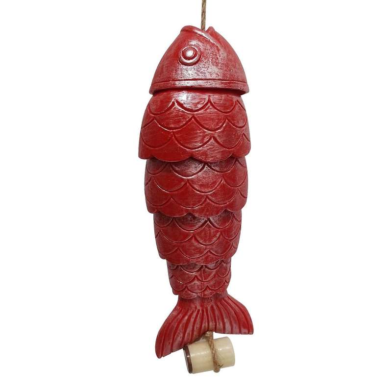 Colored Koi Fish Wind Chime Decor Bell for Fishers Fishing Fans C